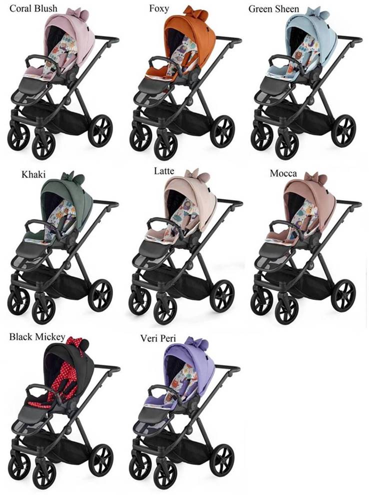 Wózek spacerowy Natoni Joy New – prezentacja kolorów